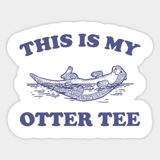 This Is My Otter Tee, Vintage Otter Graphic T Shirt, Funny Nature T Shirt, Retro 90s Sticker